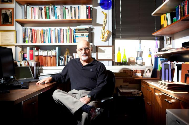 A photo of Thomas Janoski seated in an office. 